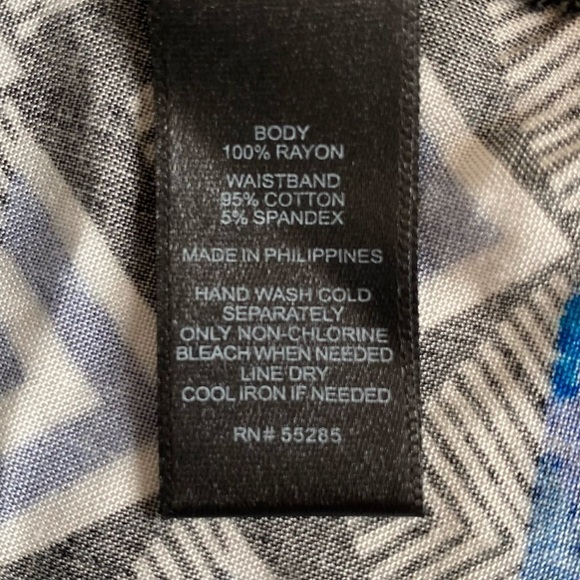 Express New Size L Blue and Black Romper Southwest Aztec Boho Festival Summer - Picture 7 of 9